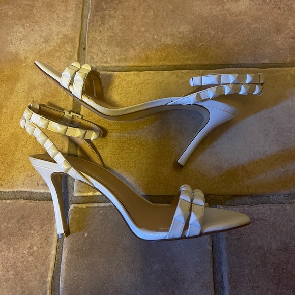 BCBGeneration White Strappy Heels - Picture 1 of 3